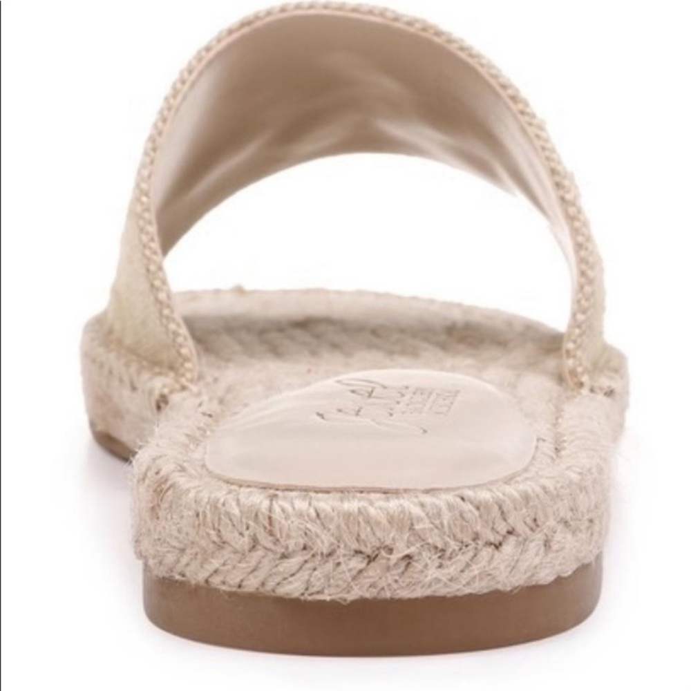 NEW Badgley Mischka Jewel Kyrene Espadrille Sandals Beaded Fabric Beige Tan - Picture 13 of 13